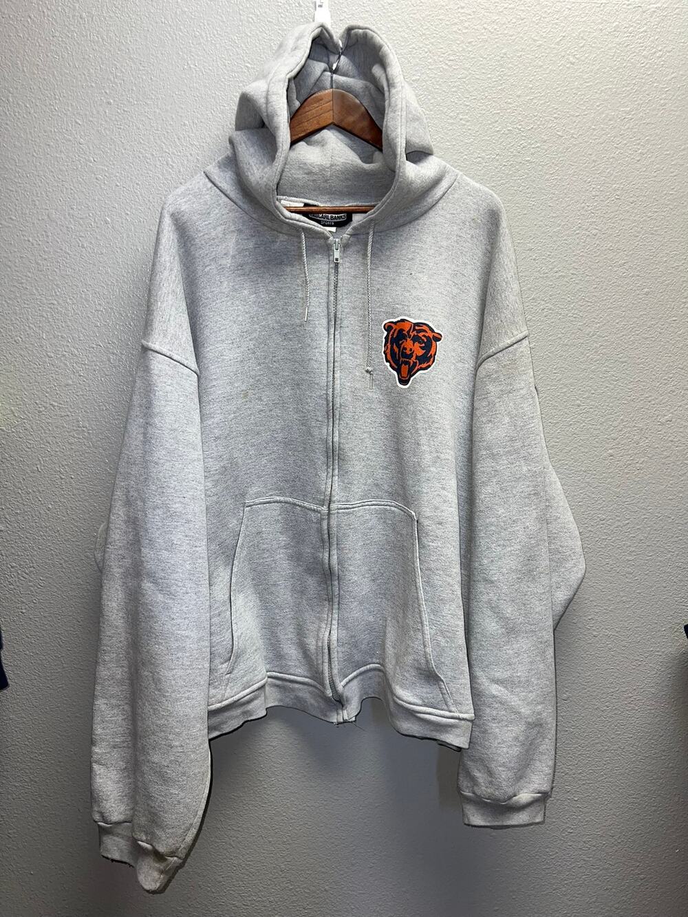 Vintage Chicago Bears Hoodie G-III Carl Banks Sports Full Zip NFL 5XL Big VTG